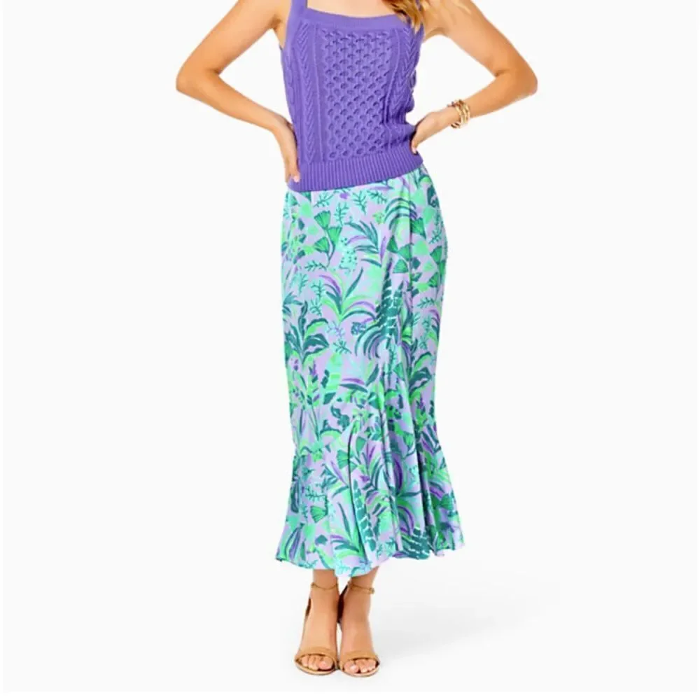 Lilly Pulitzer Britney Midi Skirt On The Chase